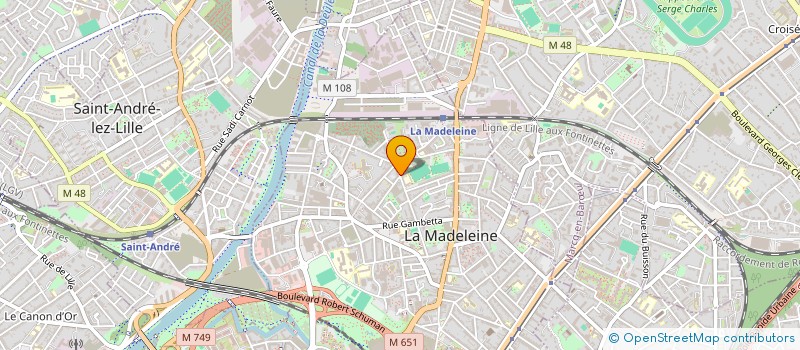 localisation de l'entreprise L'AIGUILLE CREUSE à LA MADELEINE