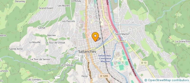 localisation de l'entreprise L AIGUILLE D OR  SALLANCHES