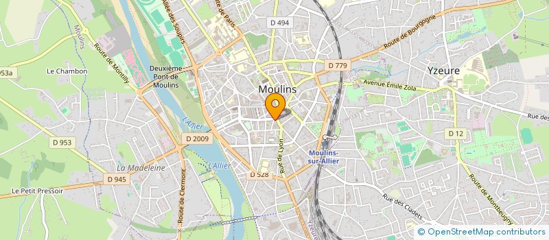 localisation de l'entreprise L AIGUILLE MAGIQUE  MOULINS