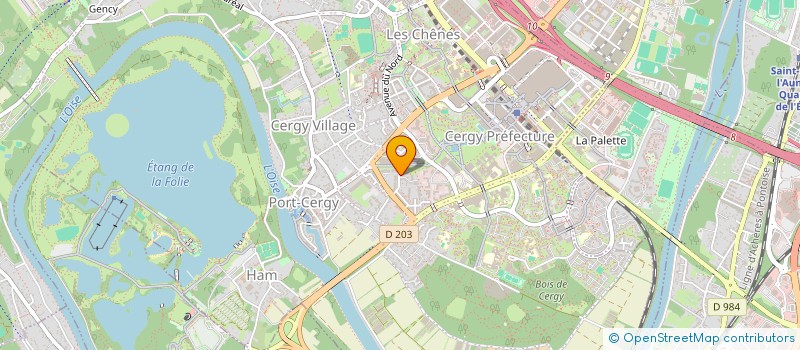 localisation de l'entreprise L'AIGUISOIR à CERGY