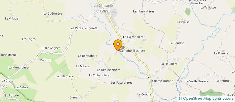 localisation de l'entreprise L'AILE DU MOULIN à LA CHAPELLE-SOUEF