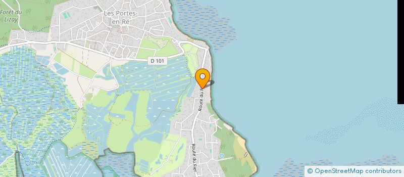 localisation de l'entreprise L'AILE DU PEUX  LES PORTES-EN-RE