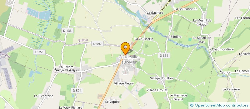 localisation de l'entreprise L'AILE OU L'HELICE  BREVILLE-SUR-MER