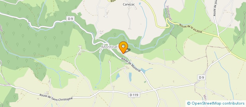 localisation de l'entreprise L'AILLEURS DU TEMPS DES POSSIBLES   RECHERCHES ET ACTIONS  MIRANDOL-BOURGNOUNAC