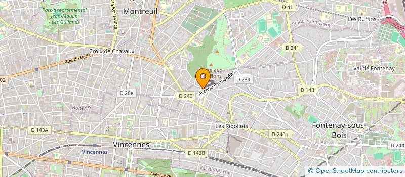 localisation de l'entreprise L'AIMANT à FONTENAY-SOUS-BOIS