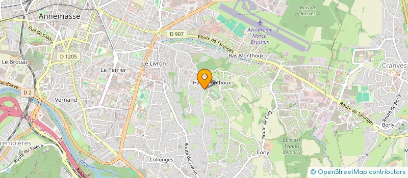 localisation de l'entreprise L'AIMANT  VETRAZ-MONTHOUX