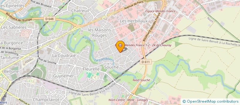 localisation de l'entreprise L'AIMONDIERE  NIORT