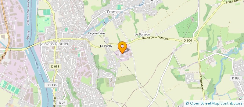 localisation de l'entreprise L'AIN AUTO PIECES à FRANS