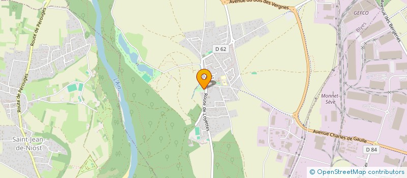 localisation de l'entreprise L'AIN COLOR  BLYES