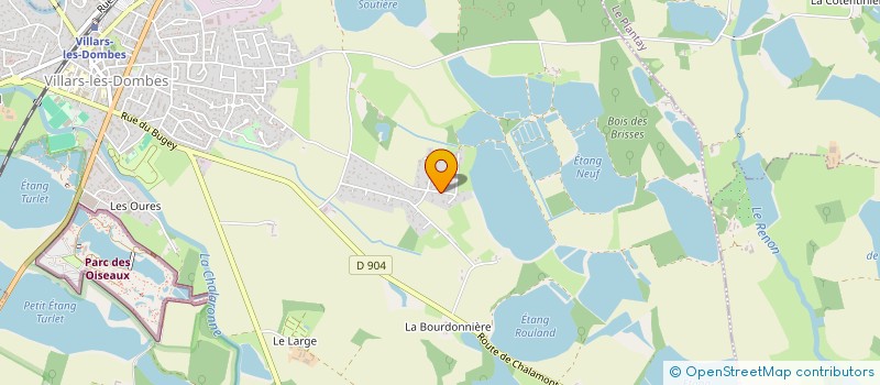 localisation de l'entreprise L'AINSTRUMENTAL ENSEMBLE ORCHESTRAL DE L'AIN  VILLARS-LES-DOMBES