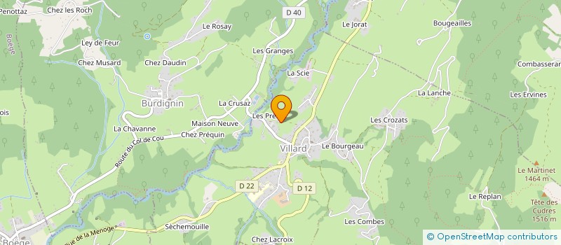 localisation de l'entreprise L'AIR DANS LE PRE à VILLARD