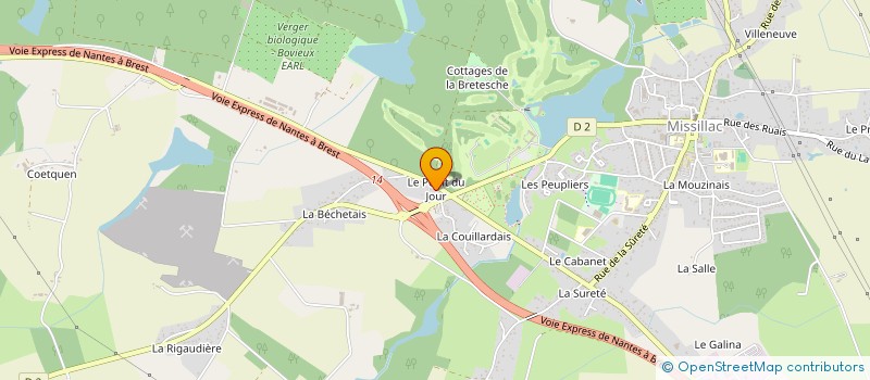 localisation de l'entreprise L'AIR DE RIEN  MISSILLAC