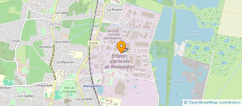 localisation de l'entreprise L'AIR DU BOIS  BLANQUEFORT