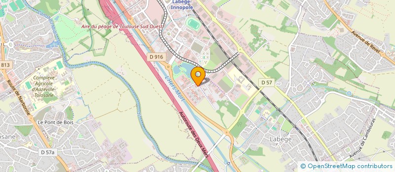 localisation de l'entreprise L'AIR DU LAC  LABEGE