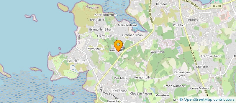 localisation de l'entreprise L'AIR DU LARGE  TREGASTEL