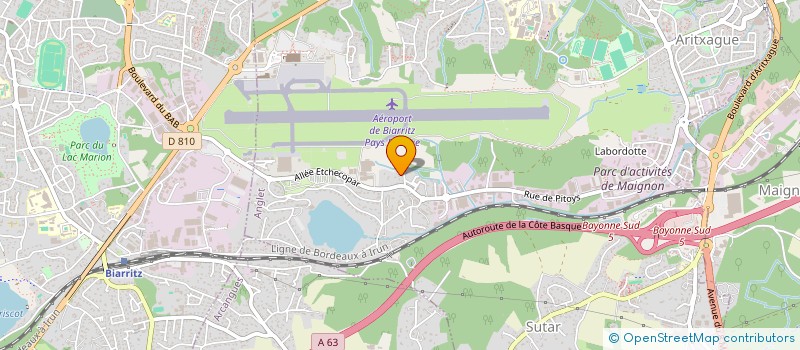 localisation de l'entreprise L'AIR DU TEMPS  ANGLET