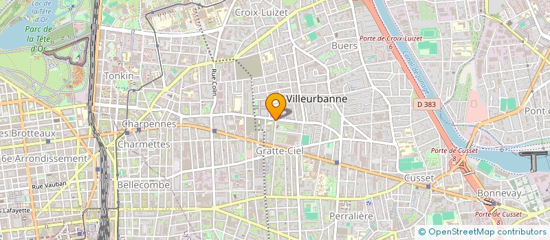 localisation de l'entreprise L'AIR DU TEMPS  VILLEURBANNE