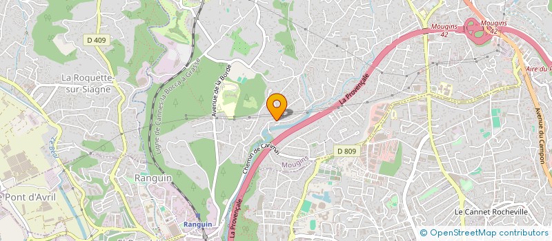 localisation de l'entreprise L'AIR DU TEMPS à MOUGINS