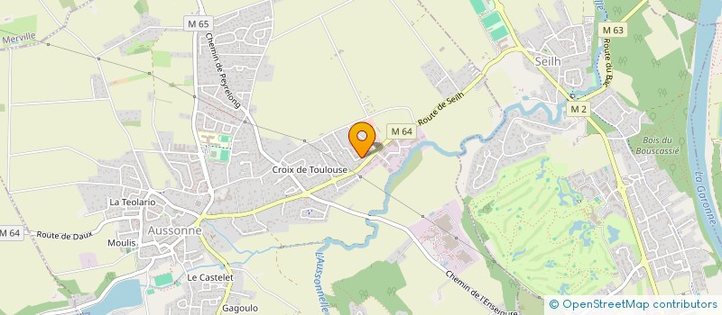 localisation de l'entreprise L'AIR DU TEMPS  AUSSONNE