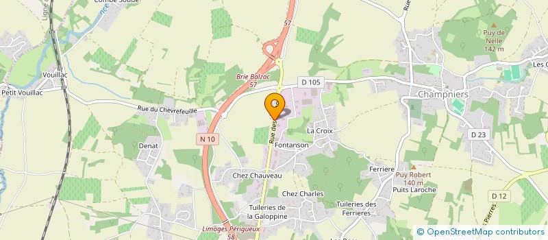 localisation de l'entreprise L AIR DU TEMPS à CHAMPNIERS