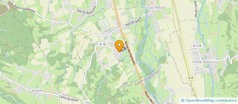 localisation de l'entreprise L'AIR EN TETE  ARCIZAC-ADOUR