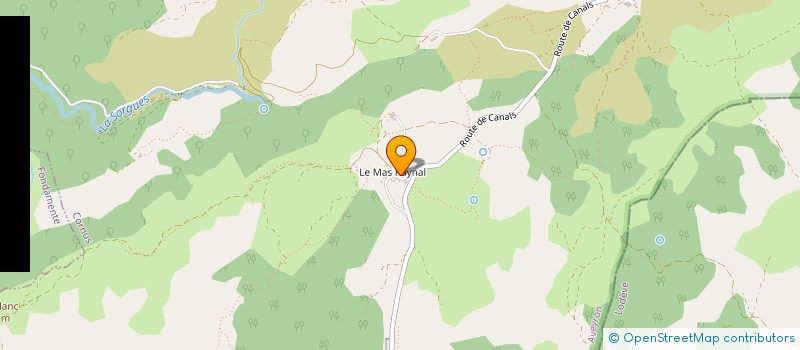 localisation de l'entreprise L'AIRAL  CORNUS