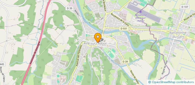 localisation de l'entreprise L AIRE DES SAVEURS à AIRE-SUR-L'ADOUR