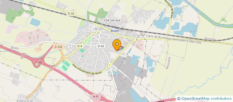 localisation de l'entreprise L'AIRE DU LAC  BRAM