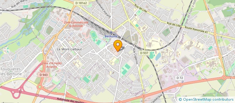 localisation de l'entreprise L'AIRE DU PARTAGE à BETHUNE