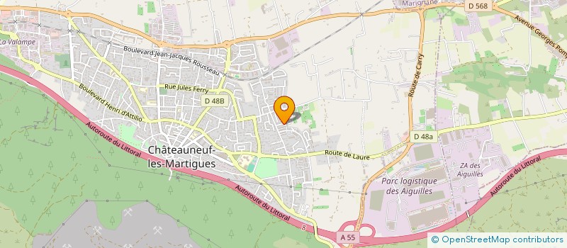 localisation de l'entreprise L'AIXOISE TRAVAUX PUBLICS à CHATEAUNEUF-LES-MARTIGUES