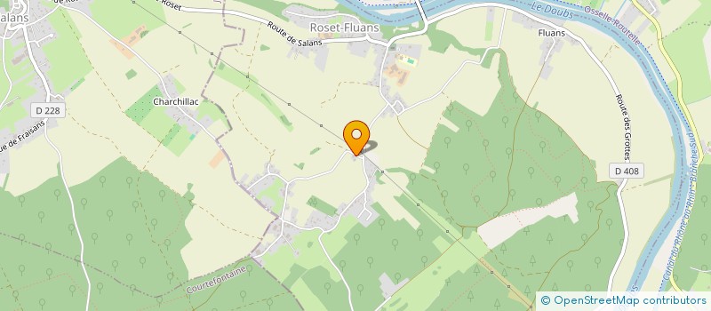 localisation de l'entreprise L'AJE ET L'AVENIR  ROSET-FLUANS