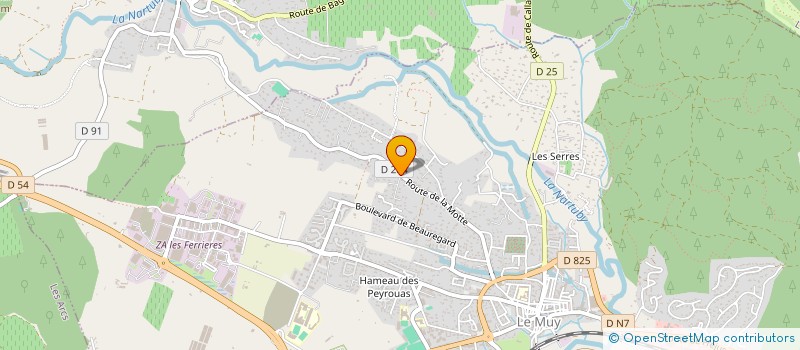 localisation de l'entreprise L'AJOUCADU  LE MUY