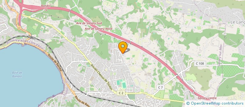 localisation de l'entreprise L'AKDEMIE  SANARY-SUR-MER