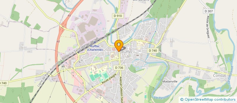 localisation de l'entreprise L'ALAMBIC SNC  RUFFEC