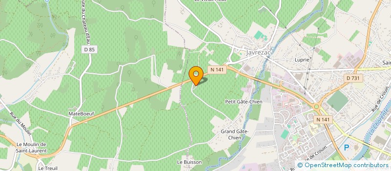 localisation de l'entreprise L'ALAMBIQUEE DE ROUMILLAC à JAVREZAC