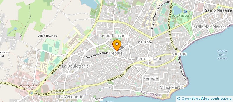 localisation de l'entreprise L'ALAMBRA à SAINT-NAZAIRE