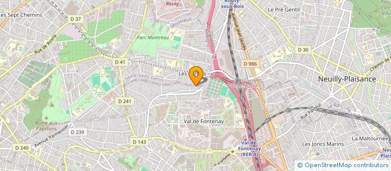 localisation de l'entreprise L'ALASKA à MONTREUIL