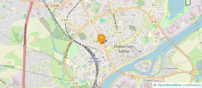localisation de l'entreprise L'ALBA à CHALON-SUR-SAONE