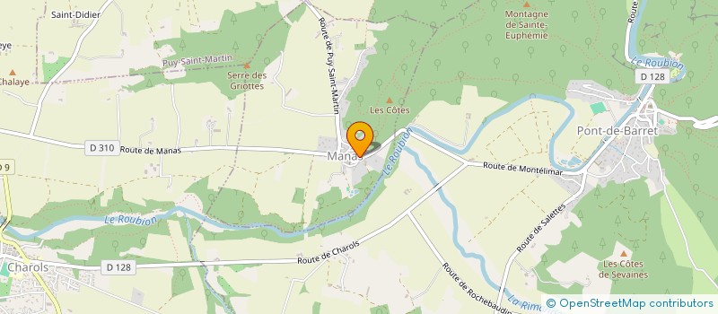 localisation de l'entreprise L'ALBA  MANAS