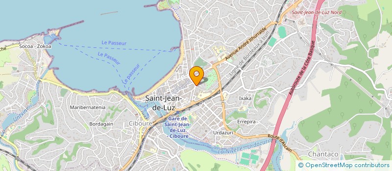 localisation de l'entreprise L'ALBACORE à SAINT-JEAN-DE-LUZ