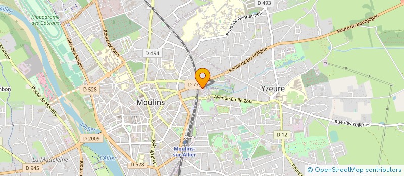 localisation de l'entreprise L ALBATROS à MOULINS