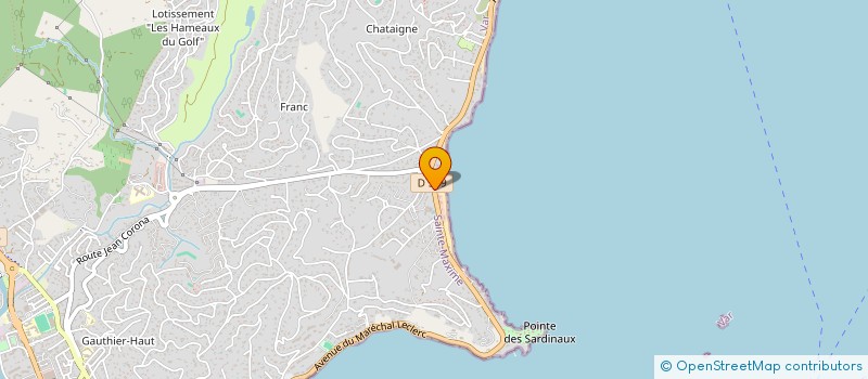 localisation de l'entreprise L'ALBATROS à SAINTE-MAXIME
