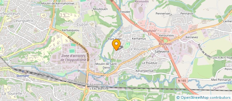 localisation de l'entreprise L'ALBATROS  ERGUE-GABERIC