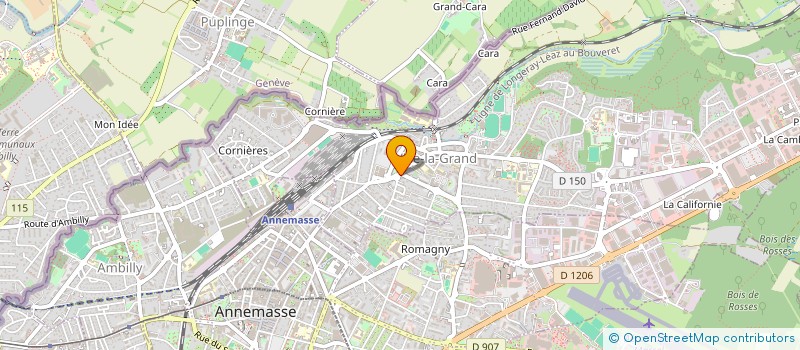 localisation de l'entreprise L'ALBATROS à ANNEMASSE