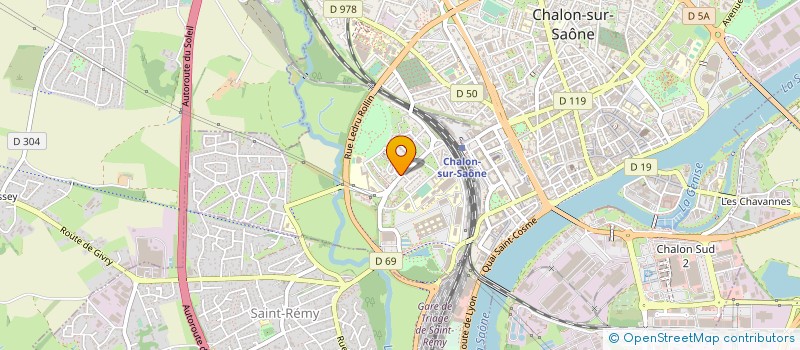localisation de l'entreprise L'ALBATROS à CHALON-SUR-SAONE