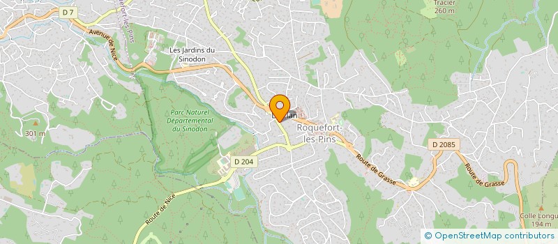localisation de l'entreprise L'ALBATROS à ROQUEFORT-LES-PINS
