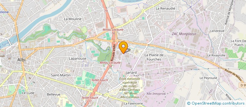 localisation de l'entreprise L'ALBINOME à ALBI