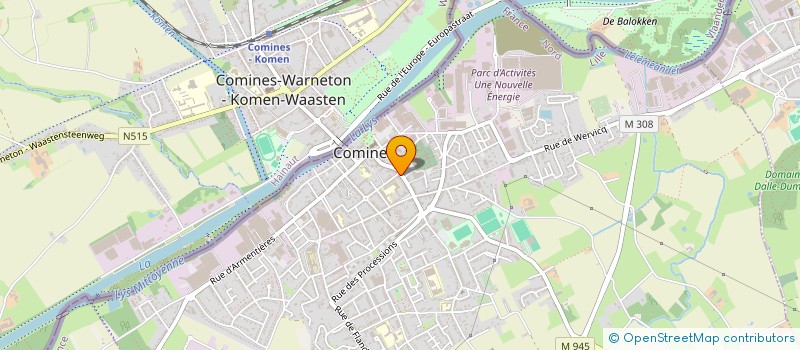 localisation de l'entreprise L'ALCHIMIE DES SENS  COMINES