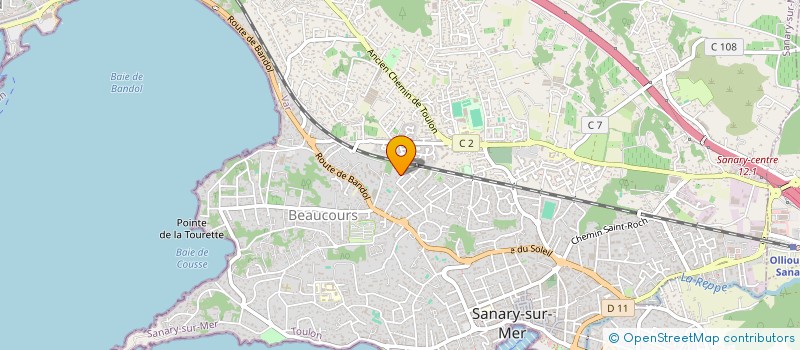 localisation de l'entreprise L'ALCHIMISTE ET LE SOLEIL à SANARY-SUR-MER