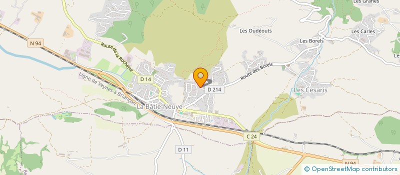localisation de l'entreprise L'ALCHIMY à LA BATIE NEUVE